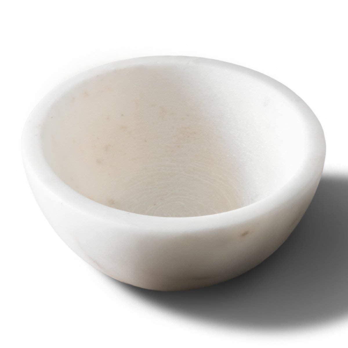 Navishtha Handicrafts Rajasthan Art Marble Handmade Household Multi-Utility Serving Bowl (Medium Size 4 Inch Milky White)-image-25