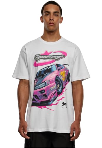 Mister Tee Męski t-shirt Speed Heavy Oversize Tee, biały, L