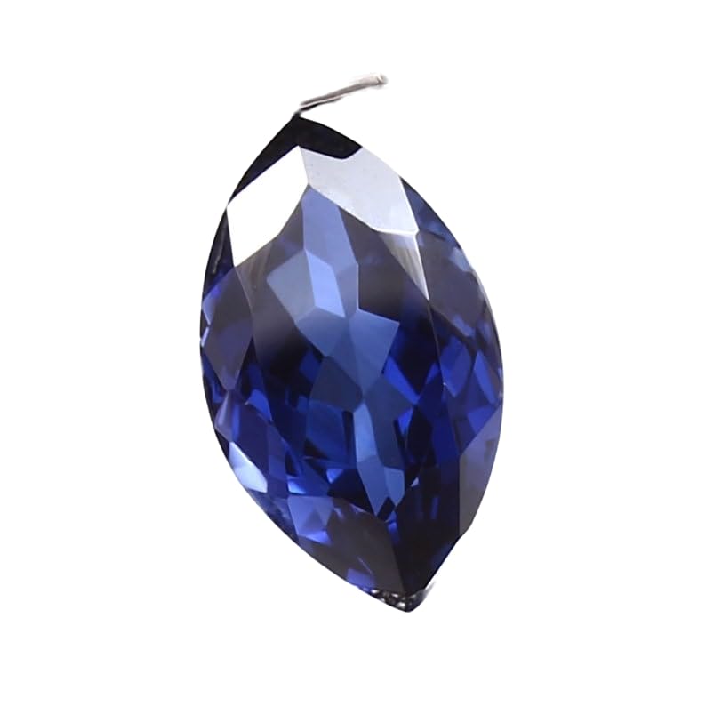 Saphir bleu bleuet naturel 16x9mm marquise pour la création de bijoux uniques