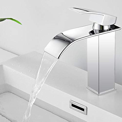 Mélangeur lavabo cascade eau chaude et froide pour vasque salle de bain