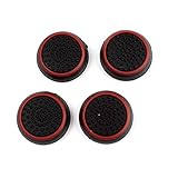 Eachbid 2 Pairs Thumb Stick Joystick Grip Controller for PS4 Black+Red