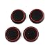 Eachbid 2 Pairs Thumb Stick Joystick Grip Controller For PS4 Black+Red