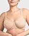 HSIA Bras for Women Minimizer Full Coverage Plus Size Tshirt Convertible Bra Unlined Underwire Seamless Cups with Mesh Light Beige 38DDD