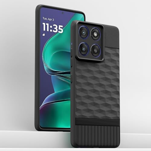 Image of Shockproof Case for Motorola Edge 60 Stylus 5G | Full Camera Protection | TPU Flexible Back Cover for Motorola Edge 60 Stylus 5G (Matte Black)