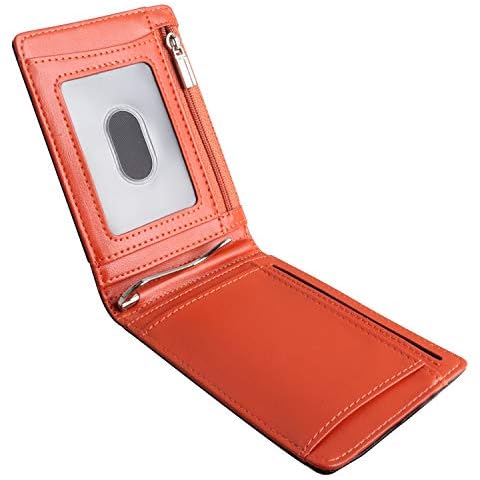 BIAL Card Wallet Women Mens Wallet Slim Wallet RFID Blocking Card Holder Credit Card Holder Bifold Wallet Minimalist Wallet Mini Wallet with ID Window Coin Pocket & Money Clip Cover