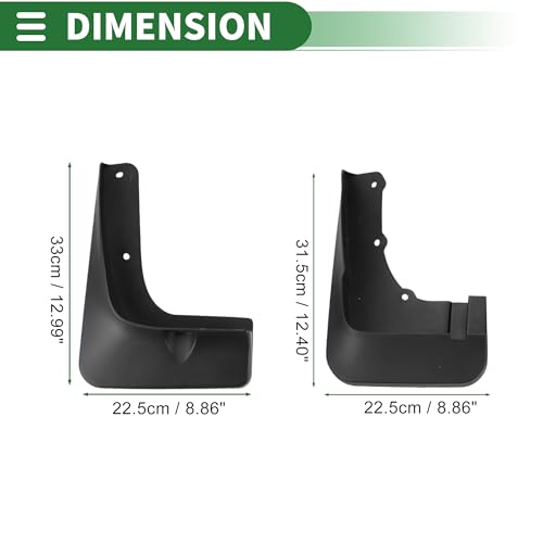Image of Motoforti Mud Flaps Splash Guards Mud Guards for Mitsubishi Outlander 2013-2014 W /Mount Accessories