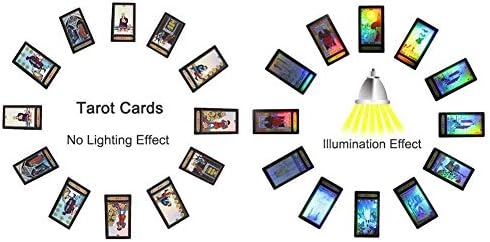 78 Cards Tarot Cards, Deck Vintage Future Telling Game Play Games Accessories Standard Playing Card Decks with Manual, for Beginner Cards Word in Chinese