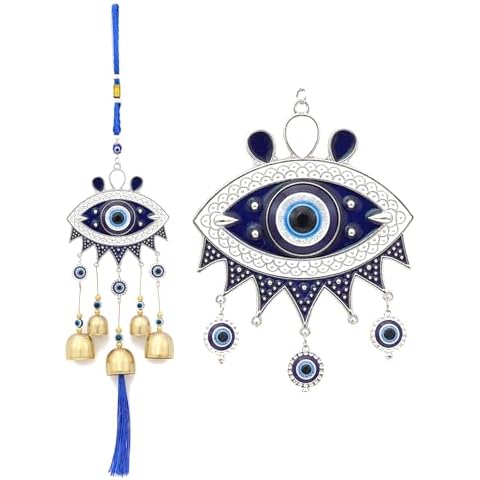 BWINKA Blue Evil Eyes WindchimeHandcraft Pendant for Car Kitchen Home Garden Patio Office Cover