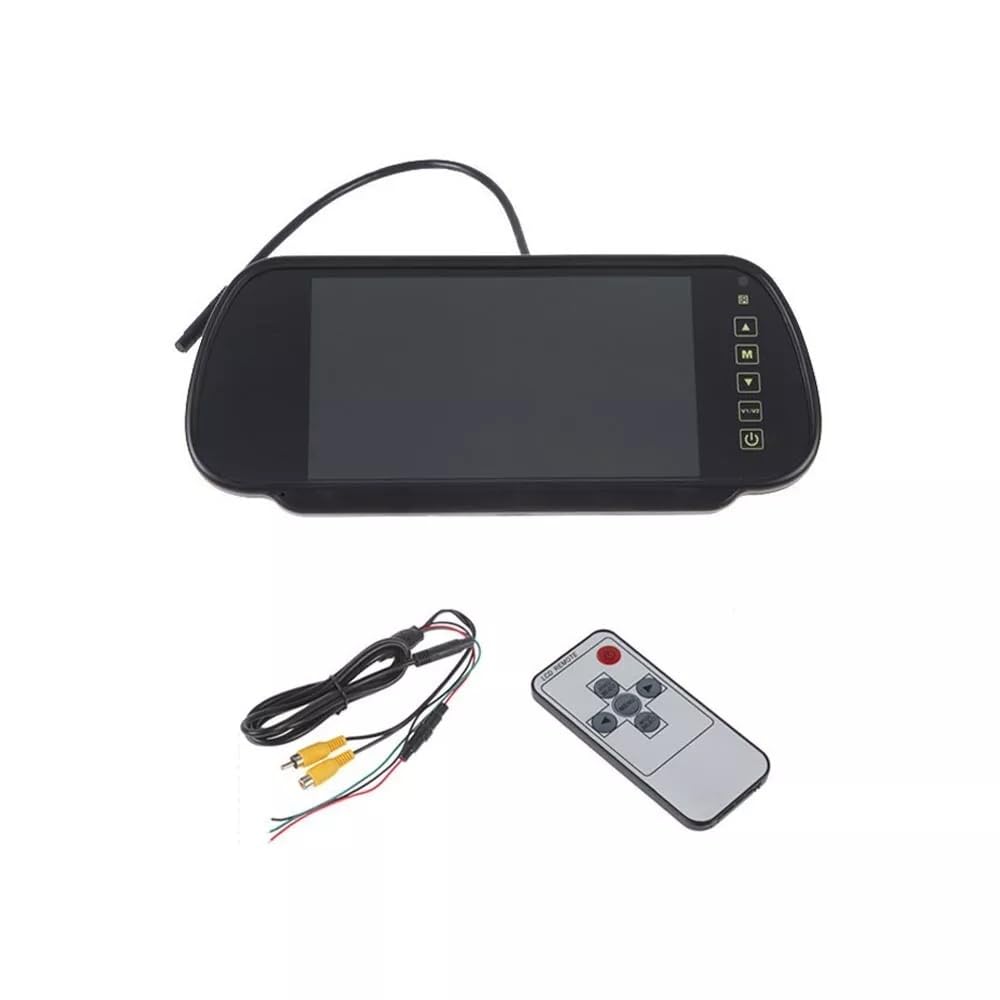 Specchietto auto monitor 7" pollici specchio retrovisore per kit retromarcia