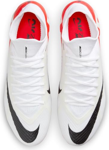 Nike NIKE Men's Zoom Mercurial Superfly 9 Pro Fg Sneaker, Bright Crimson White Black, 8 US