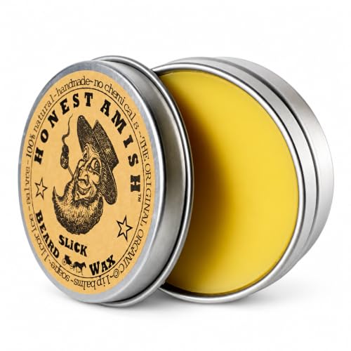 Honest Amish Slick Beard Wax – All Natural and Organic – 2 ounce