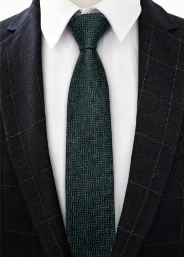 Image of Barry.Wang Men 6PCS Tie Silk Gift Necktie Clip Woven Tie Sets Party | Men Tie Classic Silk Gift Necktie With Tie Clip Jacquard Woven Neck Ties 6PCS Formal Wedding