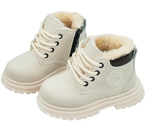 Bottines imperméables en cuir pour les sorties d'hiver des enfants actifs