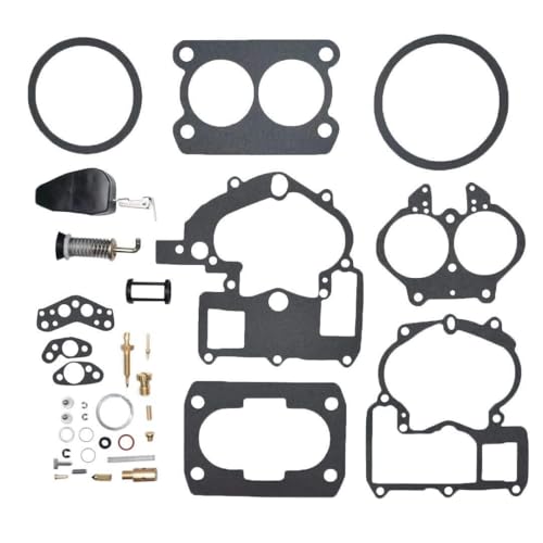 Kit de réparation de carburateur avec flotteur Mercarb 2 BBL pour moteurs marine 3.0L à 5.7L