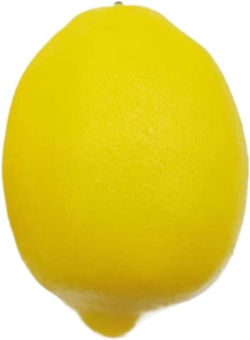 RUVOO Lifelike Faux Fruits Modle 20 Fake Lemons Artificial Fruit Suitable for Decoration Photo Props(Green,7.5CM)