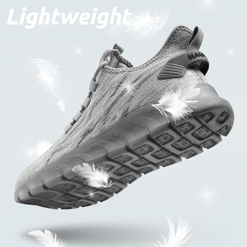 Image of Men Running Shoes Tennis Walking Gym Slip On Workout Athletic Fashion Sneakers Lightweight Breathable Sport Jogging Casual Shoe