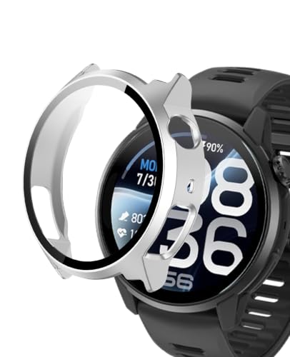 For COROS PACE 4 Pro �P�[�X YAJOJO �ی� �K���X�t�B���� ��̌^ �J�o�[ �X�}�[�g�E�H�b�` 3D�Ȗʋ����t�B���� �����G�b�W�^�b�` �h�C�菝 �h�Ռ� �����h�~ �S�ʕی� ���E�ȒP�y�V���o�[�z