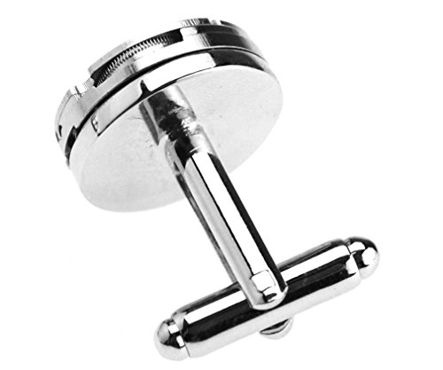 Mancuernillas de reloj vintage para hombre miniatura 3