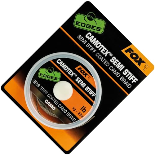Fox Camotex Semi Stiff Coated Camo Braid 20m - Vorfachschnur, Tragkraft:35lbs/15.9kg