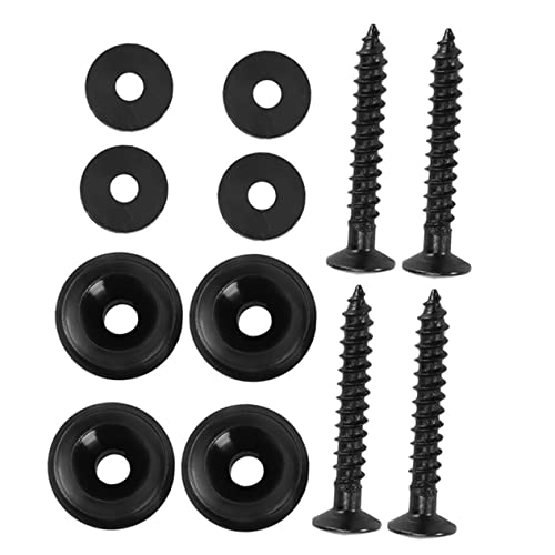 TOGEVAL 4 Pack Guitar Strap Locks Electric Guitar Knobs Metal Nail for Guitar Bass Strap Nail Anti-off Strap Button Guitar Accessory Random