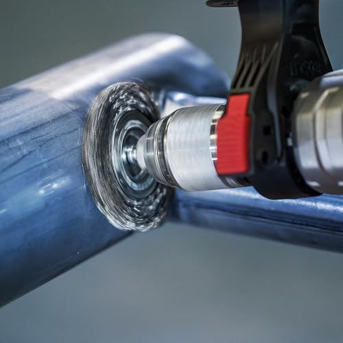 Bosch 1x PRO Steel Longlife Scheibenbürste, gewellter Draht für 6‑mm-Zylinderschaft und Bohrer (Ø 75 mm, Professional Zubehör Bohrmaschine/Schrauber)