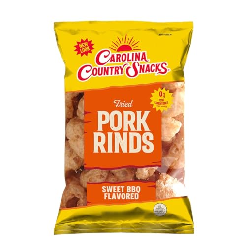 Fried Pork Rinds Sweet & Mild BBQ 6 bags (1.75oz)