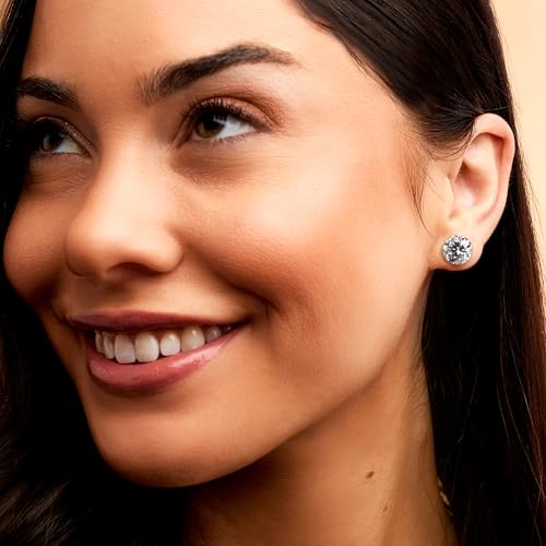 Ross-Simons Round CZ Stud Earrings in 14kt White Gold2