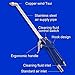 AHOHOS Air Blow Gun Pneumatic Engine Cleaning Gun and Brass Nozzle, Siphon Spray Gun Cleaning Kit – Car Engine Cleaner Degreaser Tool (Blue)