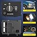 Nilight Headlight Dimmer Switch Compatible with 1995 1996 1997 1998 1999 Chevy Silverado 1500 Tahoe Astro GMC Yukon 2000 Cadillac Escalade Yellowish LED Light
