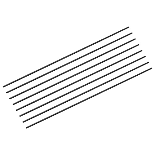 sourcing map Packung von 8 Kohlefaser Stange 1.5mm x 150mm für RC Flugzeug DIY Werkzeug Flügelrohr Quadcopter Arm Rundstäbe