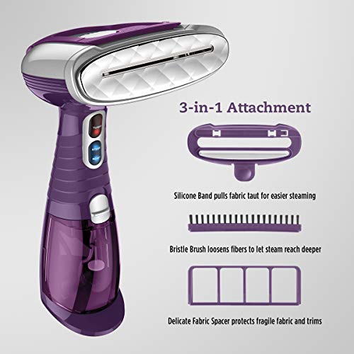 Conair Handheld Garment Steamer For Clothes, Turbo Extremesteam 1550W, Portable Handheld Design, Strong Penetrating Steam - Amazon Exclusive In Plum #TOP4