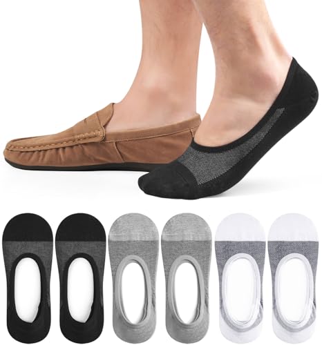 No Show Socks for Men Women, Loafer Sneakers Low Cut Invisible Socks，Footies Flat Unisex Non Slip Short Sock