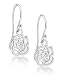 Produktbild Tuscany Silver Ohrhänger Sterling Silber Geschnitten Rose