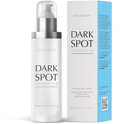 EnaSkin Dark Spot Remover for Face and Body: Advanced Formula Spot Corrector Cream to Fade Age Spots, Sun Spots, Freckles, Melasma, and Brown Spots for Women and Men (1.7 Oz)