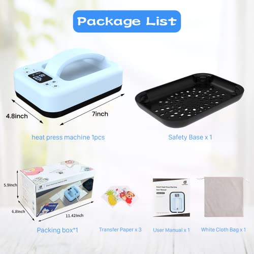 Smart Heat Press Machine For T-Shirts,Printable Htv Heat Transfer Vinyl For Inkjet & Laserjet,Heat Press Pad For Cricut Easypress/Easypress 2 #TOP7