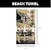 Northwest NFL New Orleans Saints Oversized Microfiber Beach Towel, 40 x 72 Inches – Quick Dry, Sand Resistant, Lightweight, Highly Absorbent, Distorter Design