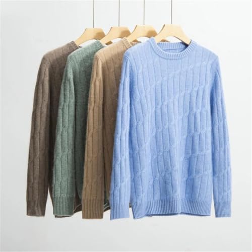 Men's Cashmere Sweater Crewneck Long Sleeve Pullover Knit Casual Top Casual Dress Sweaters2