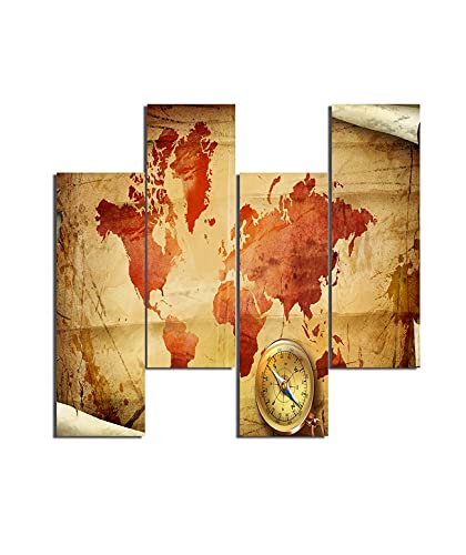 Tableau monde Homemania en MDF, une décoration murale raffinée et colorée