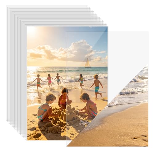 4x6 Photo Sleeves 100Pcs - Top Loading Picture Sleeves Acid-Free & Crystal Clear Heavy Duty Transparent Plastic Sleeves for Photos Postcards and Recipe Card Storage
