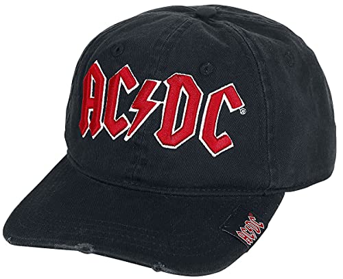 AC/DC Logo Unisexe Casquette Noir 100% Coton