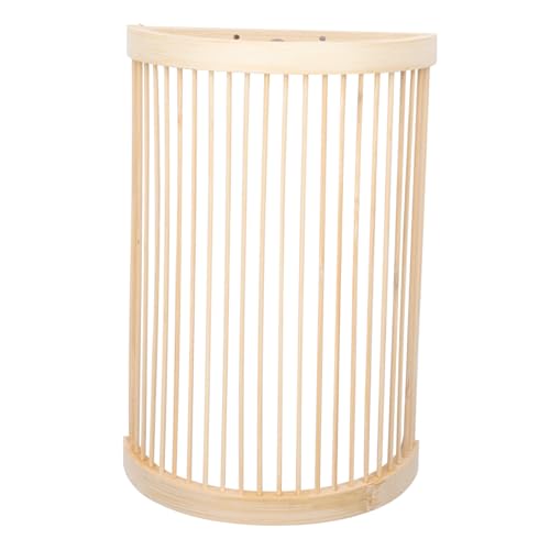 LIFKOME Lámpara de Pared de Bambú Luz Decorativa Artesanal para Interiores Diseño Sencillo y Compacto para Dormitorio y Sala