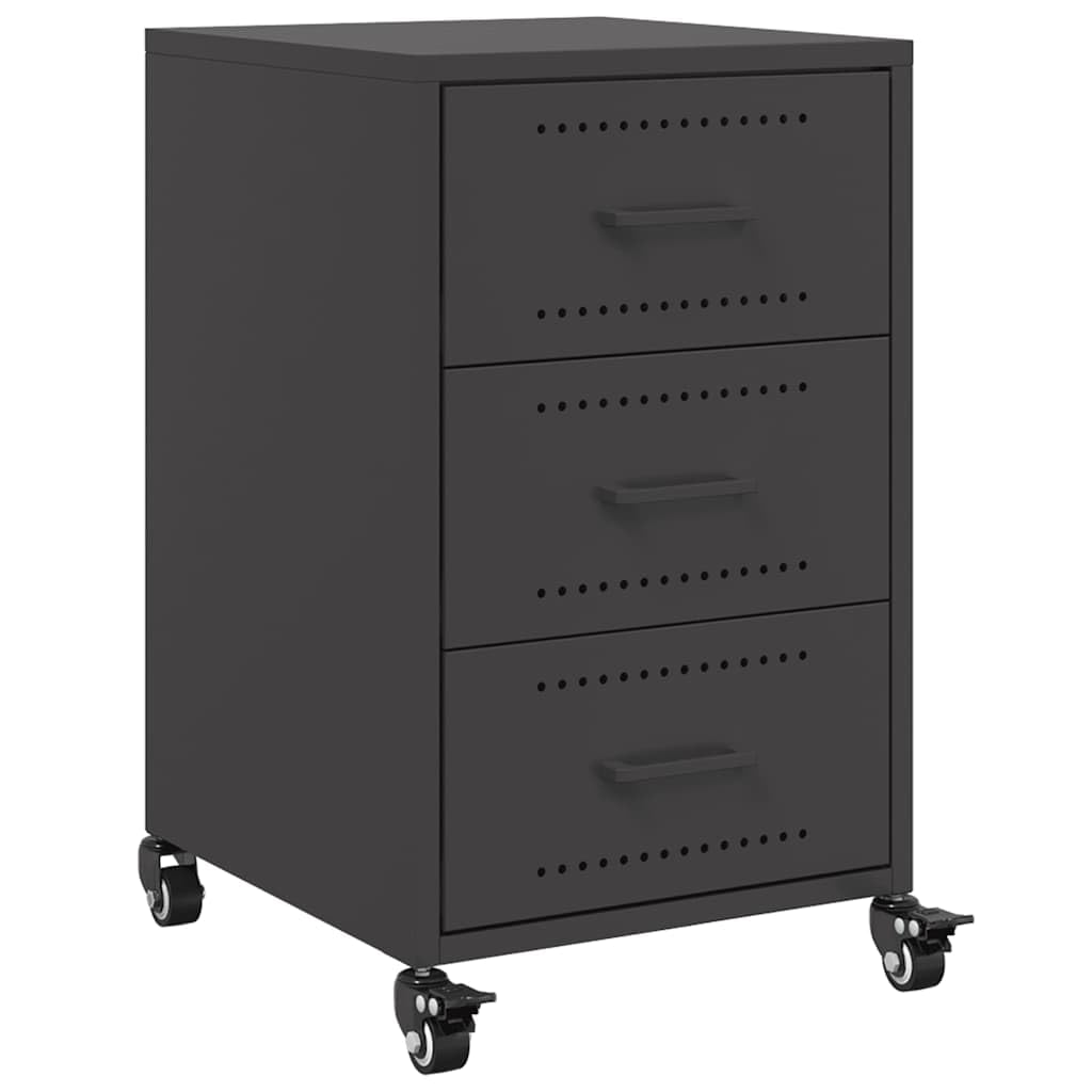 Table de chevet étroite avec 3 tiroirs de rangement amovibles