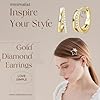 14K Gold Chunky Hoop Earrings, Hypoallergenic Lightweight Trendy Gold/Silver Chunky Hoop Earrings, Small Thick Oval Open Double Hoop Piercing Earrings for Women Girls #1