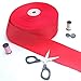 Red Ribbon. 2 Inch Grosgrain. Huge 50 Yards Roll. By Drency Ribbons