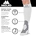 Mojo Compression Socks 20-30 mmHg Graduated Compression Stockings - Unisex, White, XL