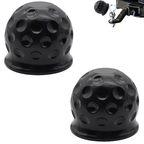 TZEKING 2 Stück Anhängerkupplung Abdeckung Gummi Abdeckung Anhängerkupplung für Ø50 mm Kugelkopfkupplungen Hänger Kupplung Kappe Anhängerkupplung Schutzkappe Anhängerkugelkopf Schutzhülle für Anhänger