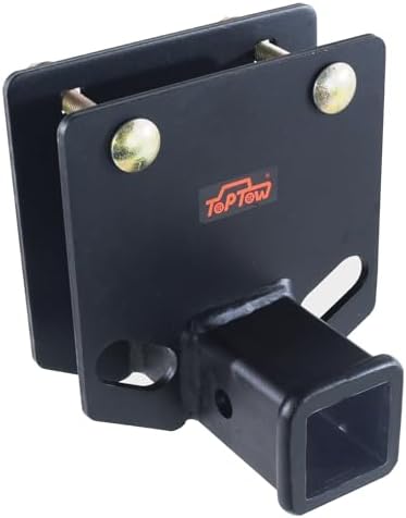 TOPSHINE RV Bumper Hitch Receiver - 2 Inch Adapter For 4x4 Square Bumpers, 3500 Lbs Capacity