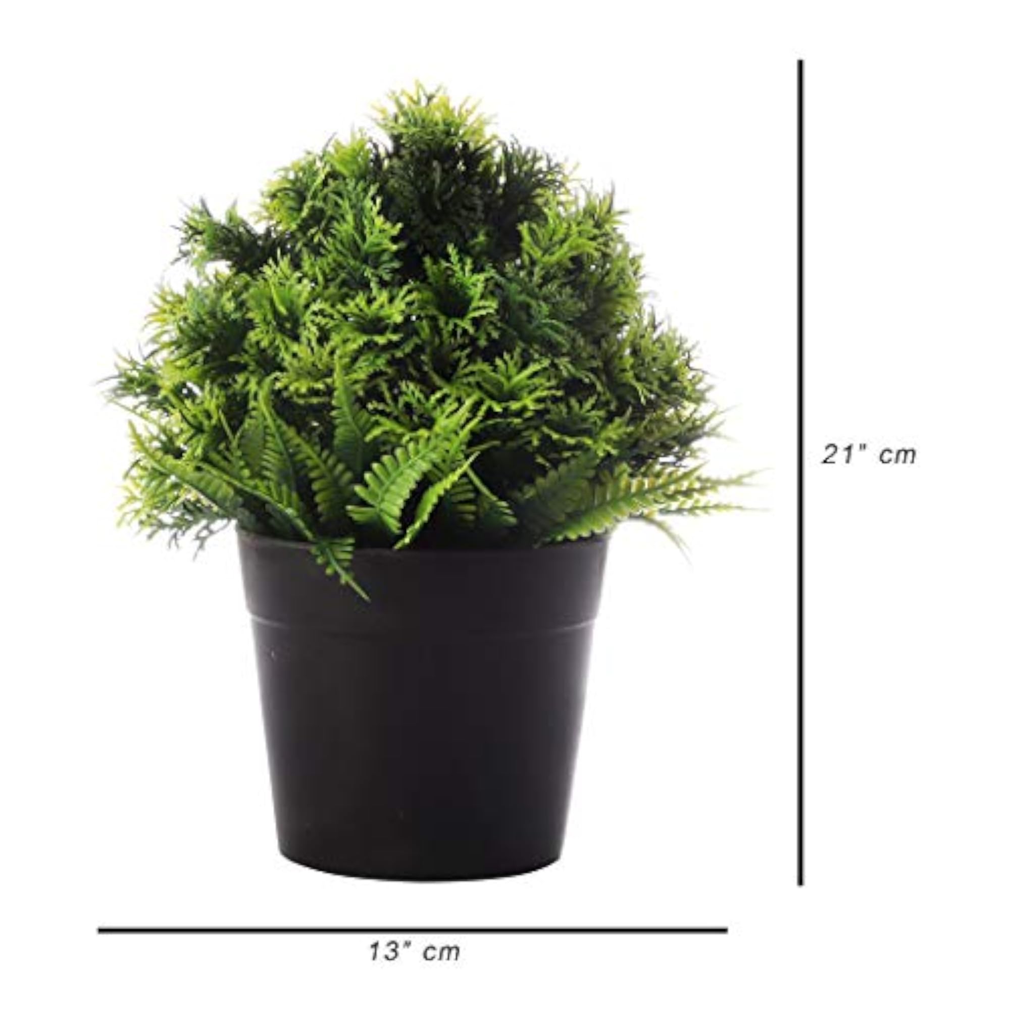 Artificial Plant with Thick Green Leaves with Pot