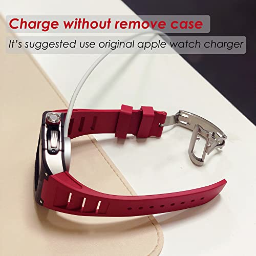 Protéger Apple Watch boîtier acier diamant kit modification antichoc - 7