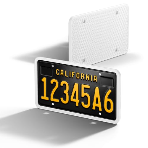 Image of Spigen 1 Pack Car License Plate Frame Holder Screws & Install Kit - White